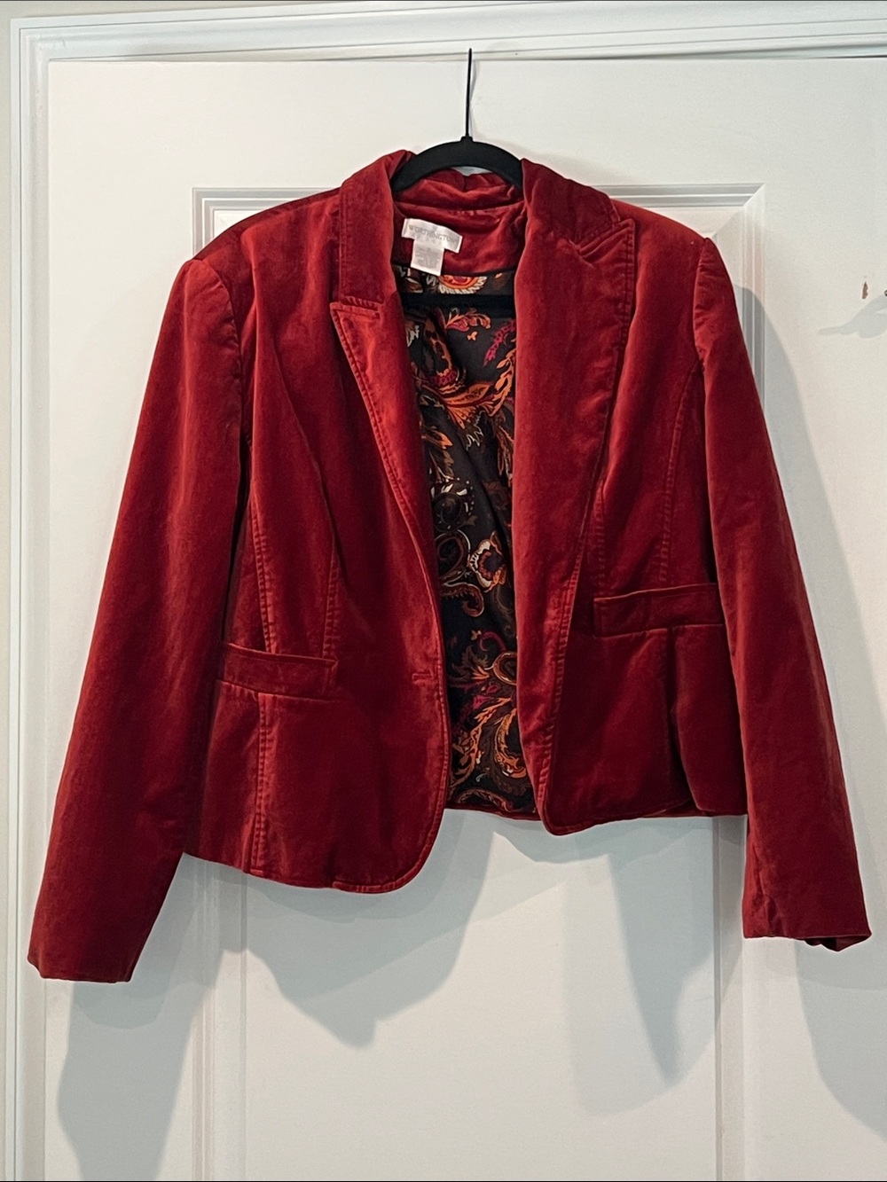 Worthington Red Velvet Blazer